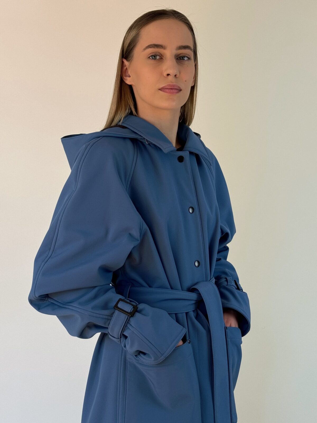 Indigo Softshell trench coat (SOLD OUT) - Nowitski Brand