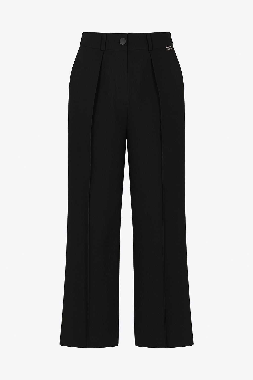 Black Wool Palazzo trousers