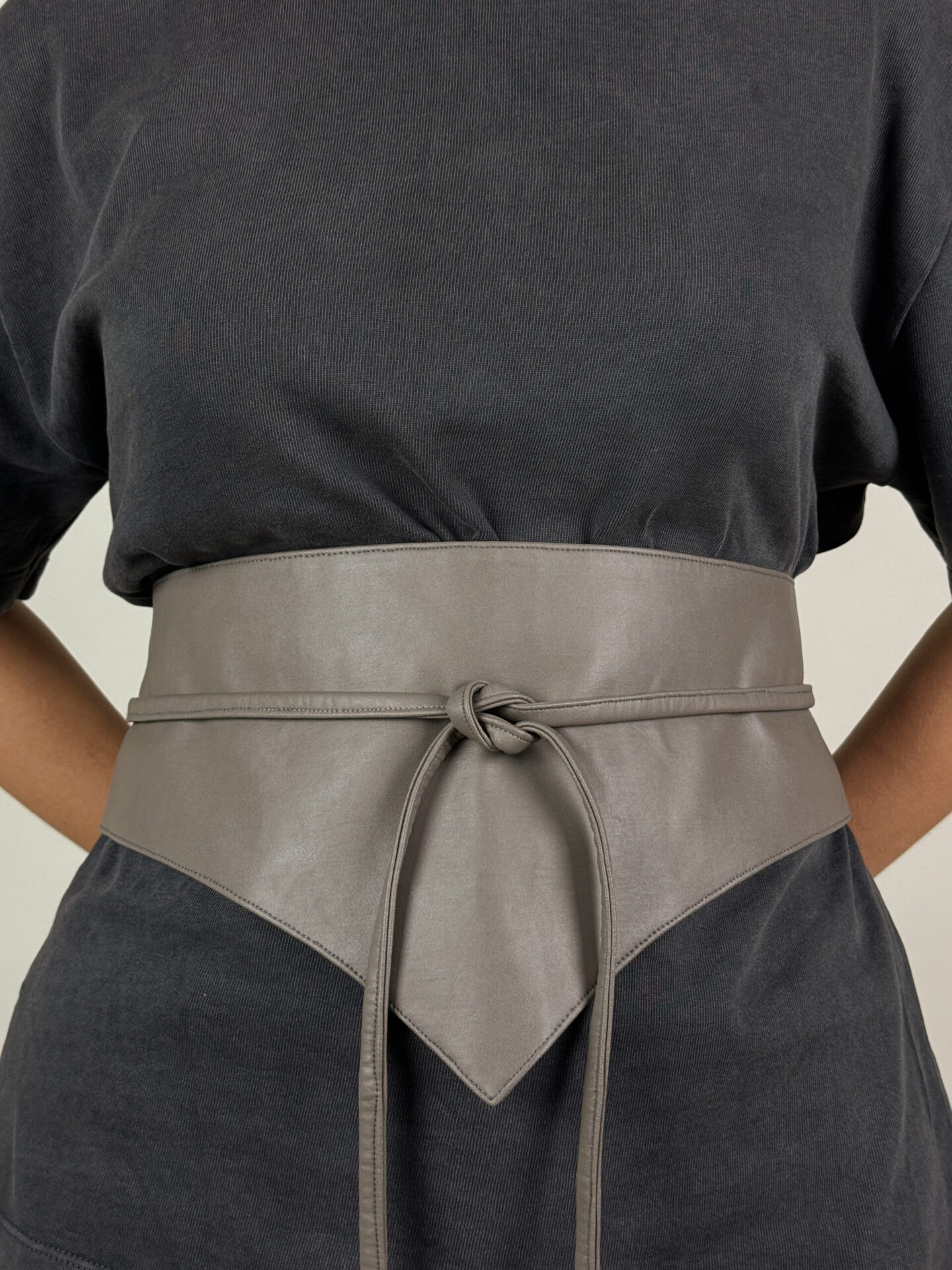 Wide belt with zipper