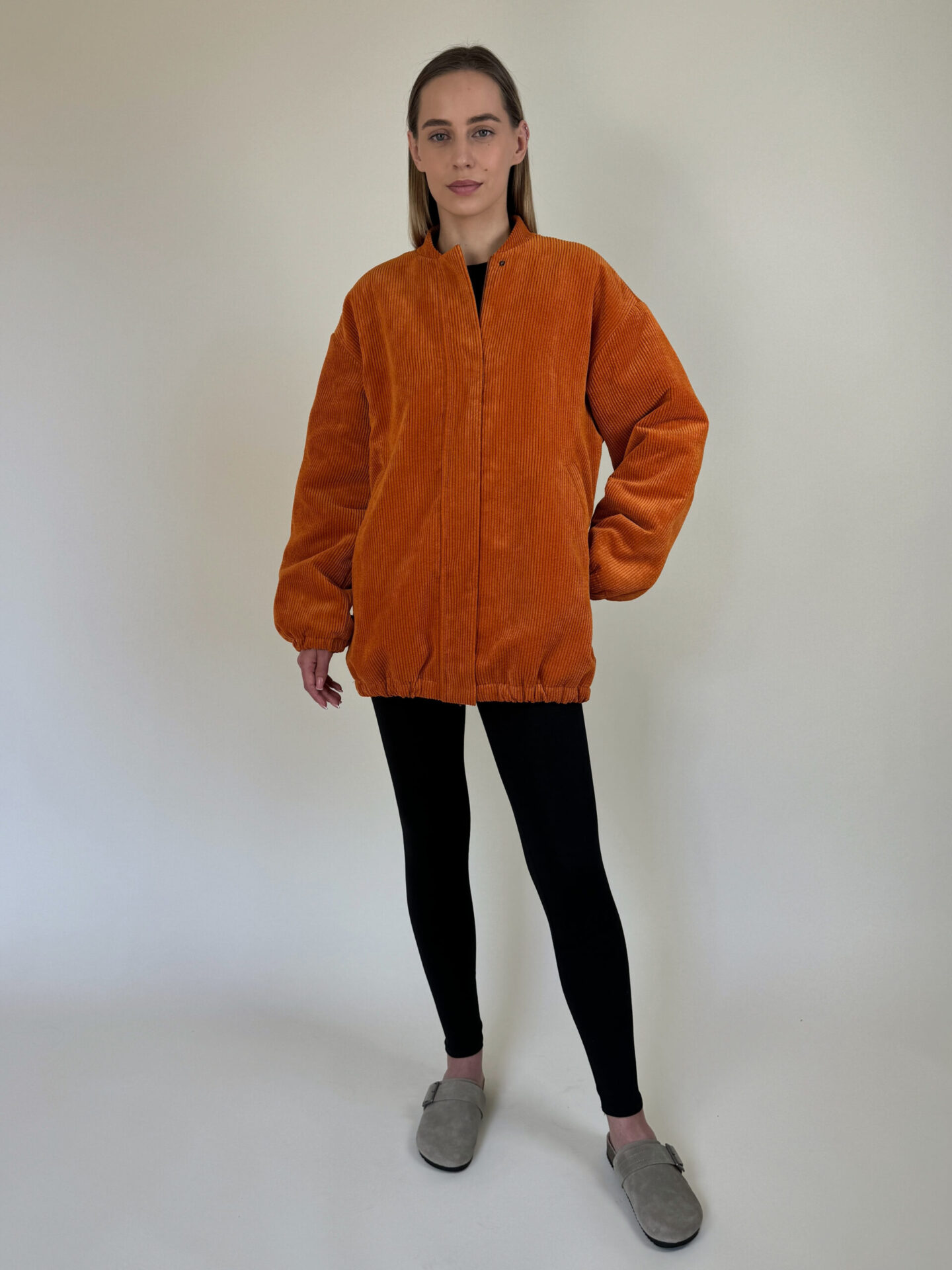 Oversize padded bomber