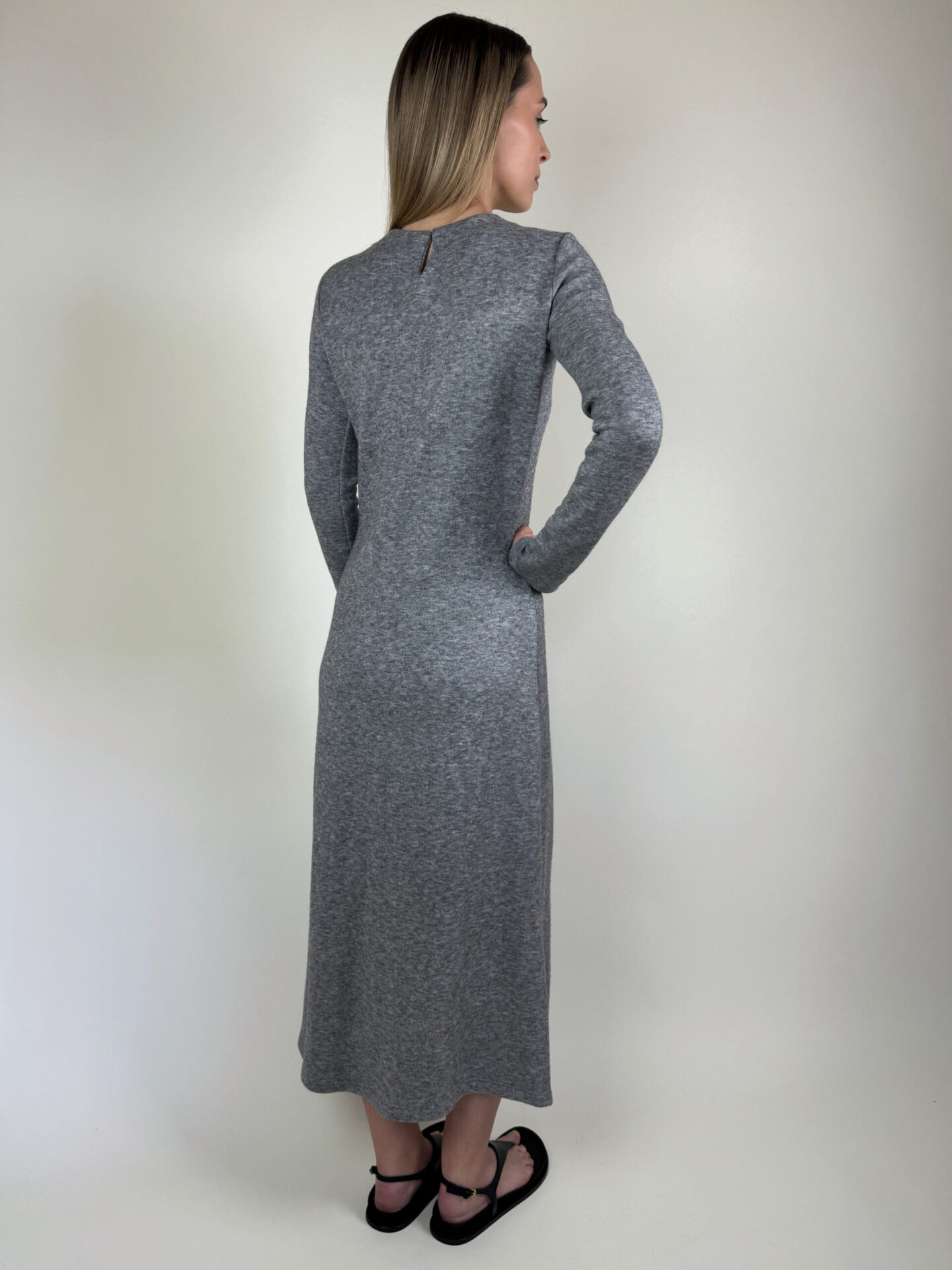 Jersey pintuck dress