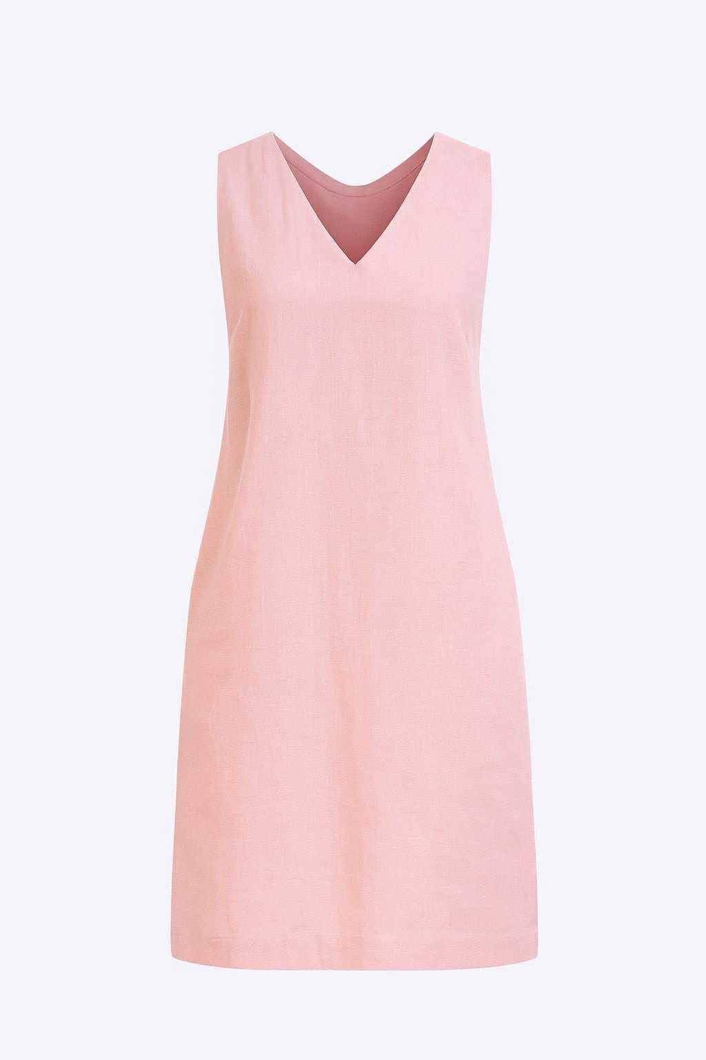 Light pink Ramie linen dress