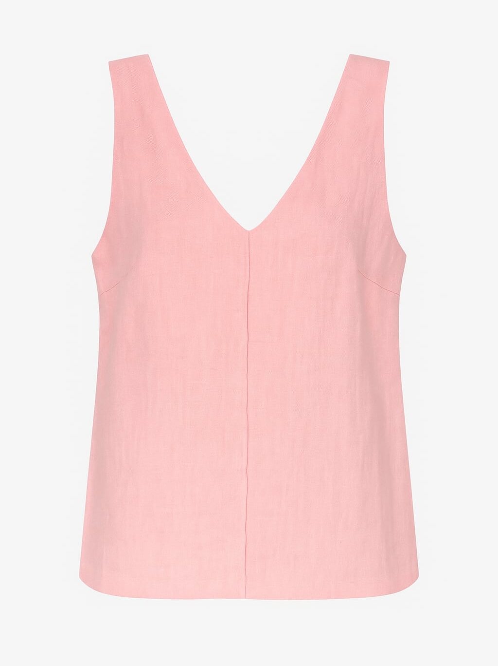 Pink structural ramie top