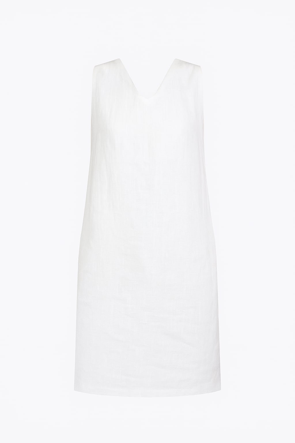 White Ramie linen dress