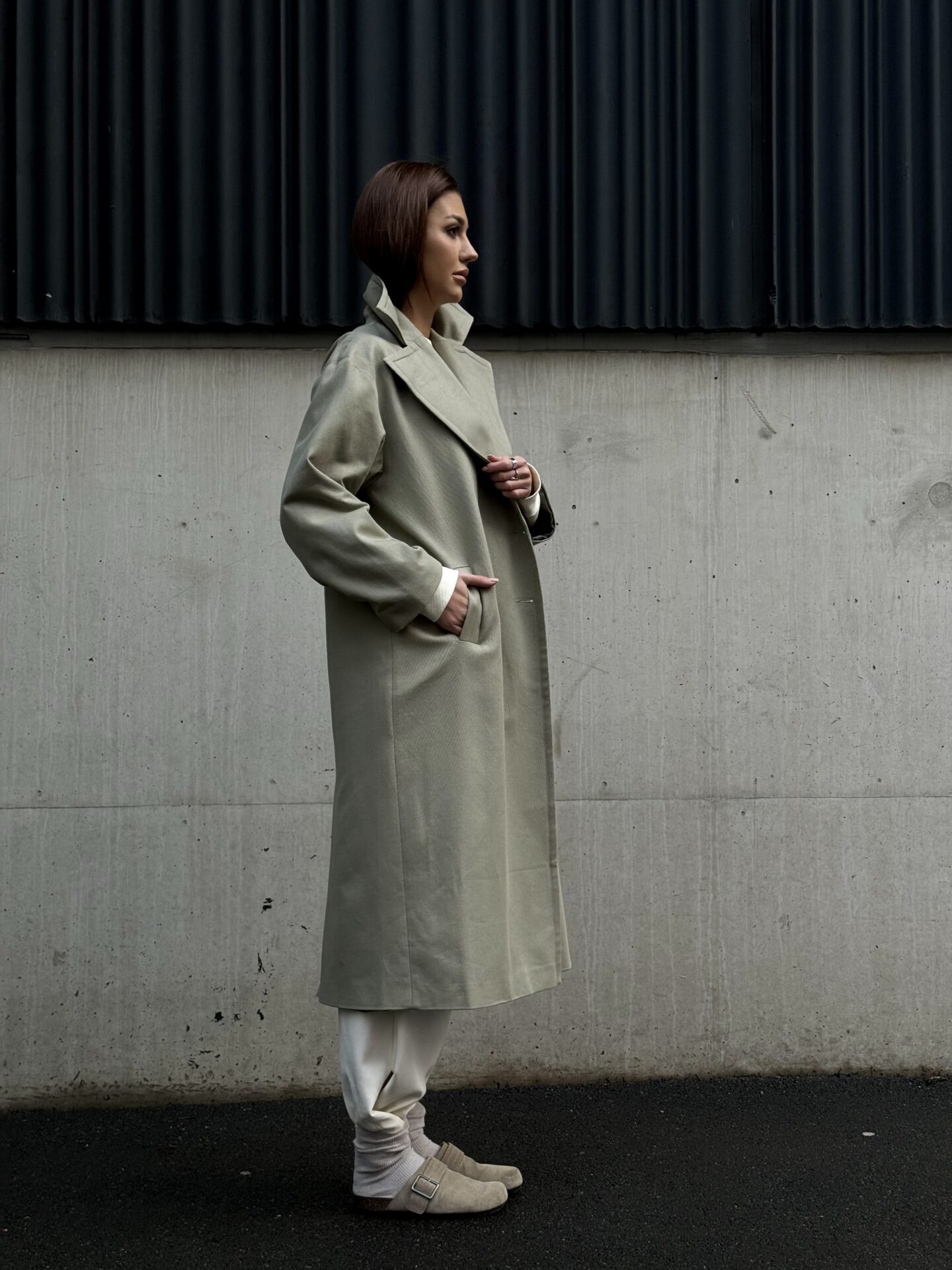 Olive coat