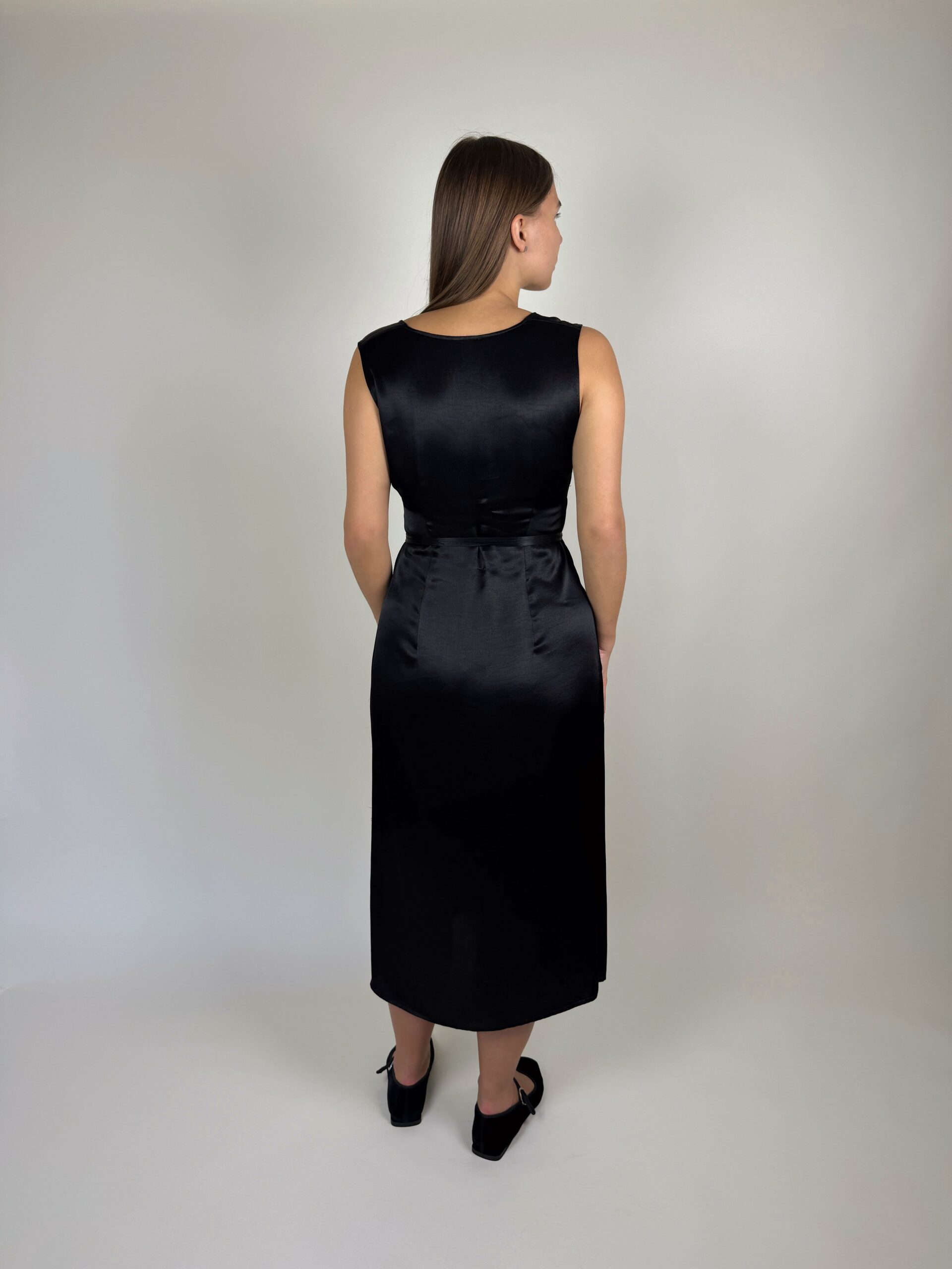 Satin midi dress