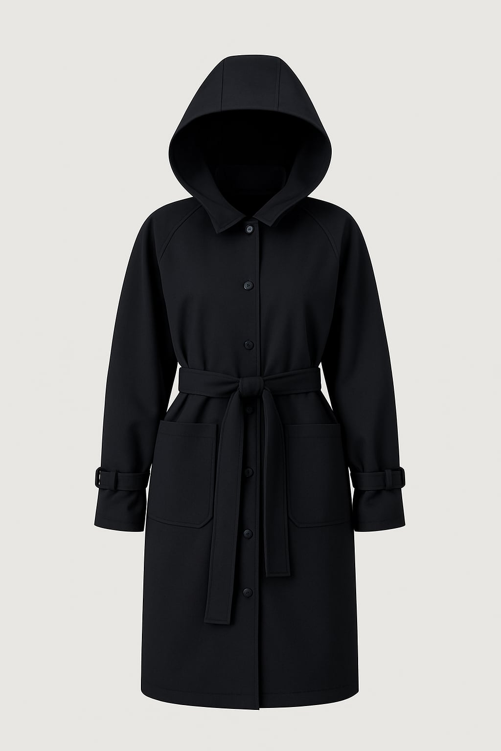 Dark Grey Softshell Trench Coat