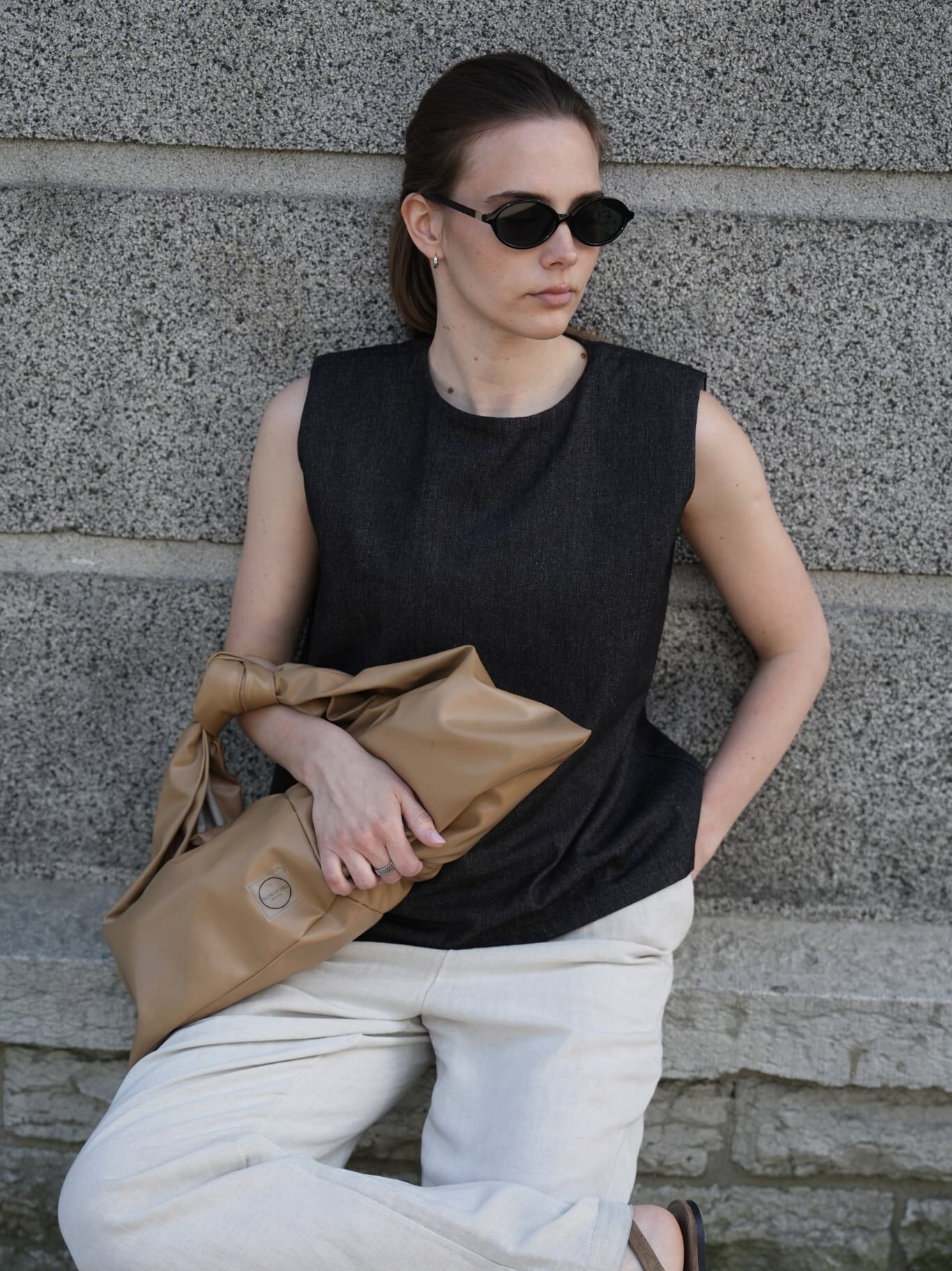 Sleeveless Denim Shirt